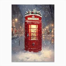 London Telephone Box Canvas Print