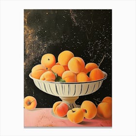 Art Deco Peaches 2 Canvas Print