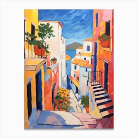 Split Croatia 6 Fauvist Painting Canvas Print