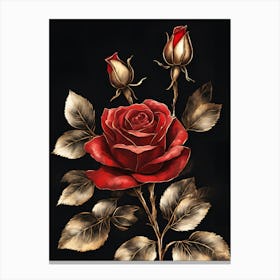 Red Roses 4 Canvas Print