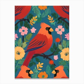 Cardinal Birds Canvas Print