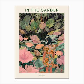 In The Garden Poster Lotusland Usa 1 Canvas Print
