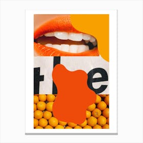 Oranges And Lips Canvas Print