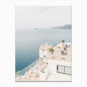 Relax At The Amalfi Coast In Italy Canvas Print