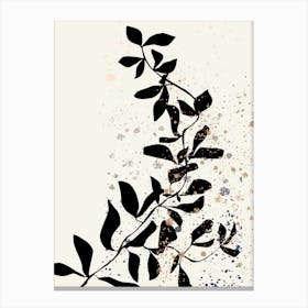 Climbing Branch Black White Canvas Print