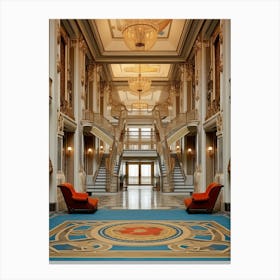 Dolmabahe Palace Pixel Art 2 Canvas Print