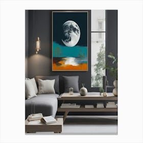 Full Moon Painting Canvas Print