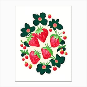 Everbearing Strawberries, Plant, Tarazzo 1 Canvas Print