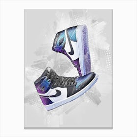 Nike Air Jordan 1 High Painting Canvas Print