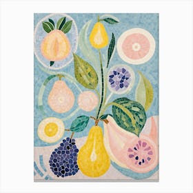 Fruit Mosaic Canvas Print