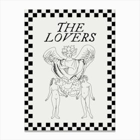 The Lovers Print | The Lovers Wall Art | Love Prints | Tarot Card Spiritual Wall Art | Tarot Prints | Music Lyrics Wall Art | Valentine’s Day Romantic Art | Neutral Canvas Print