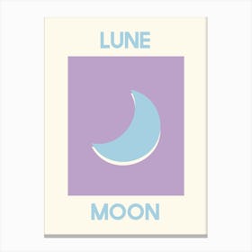 Lune Moon Canvas Print