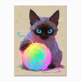 Siamese Cat 6 Canvas Print