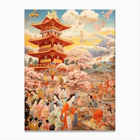 Japanese Festival Matsuri 4 Canvas Print