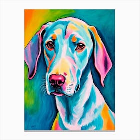 Pointer Fauvist Style dog Canvas Print