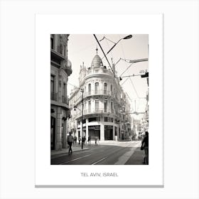 Poster Of Valencia, Spain, Photography In Black And White 7 Canvas Print