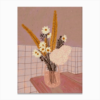 Still Life With Wildflowers Canvas Print