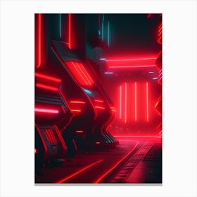 Redshift Neon Nights Space Canvas Print