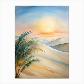 Sunset In The Desert 17 Canvas Print