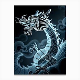 Blue Dragon 5 Canvas Print