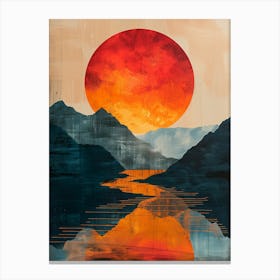 Sunset Reflection Canvas Print