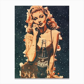 Coca Cola Girl Canvas Print