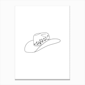 Cowboy Hat Canvas Print