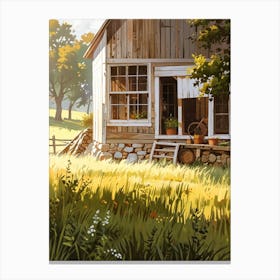 Barn In The Country Canvas Print