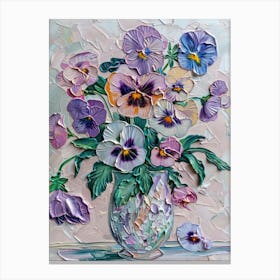 A World Of Flowers Pansies 2 Painting Canvas Print