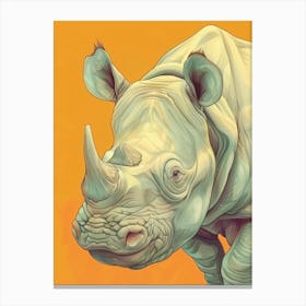 Rhino 2 Canvas Print