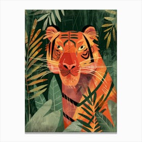 Tiger In The Jungle 47 Canvas Print