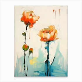 Orange Roses Canvas Print