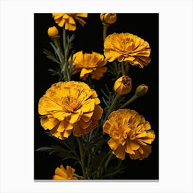 Yellow Carnations 1 Canvas Print