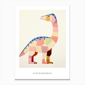Nursery Dinosaur Art Plateosaurus 1 Poster Canvas Print