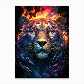 Fire Tiger Canvas Print