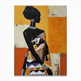 Tribal Echoes|The African Woman Series Canvas Print