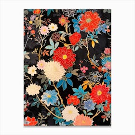 Hokusai Great Japan Botanical Japanese 4 Canvas Print