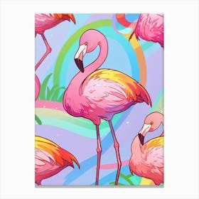 Flamingos 1 Canvas Print