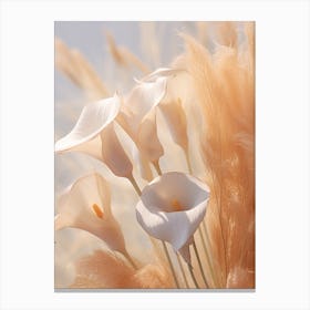 Boho Dried Flowers Calla Lily 3 Canvas Print