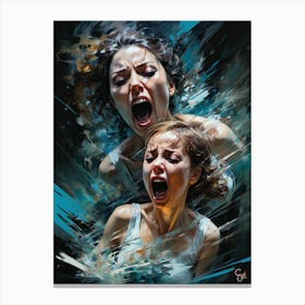 The Anger Of Women Canvas Print