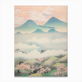 Mount Akagi In Gunma Japanese Landscape 4 Canvas Print