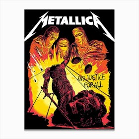 Metallica Justice For All Canvas Print