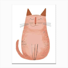 Chausie Cat Clipart Illustration 2 Canvas Print