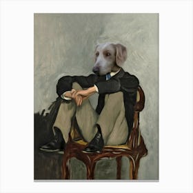 Mister Figaro The Dog Pet Portraits Canvas Print