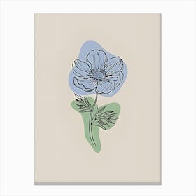 Anemone Flower 2 Canvas Print