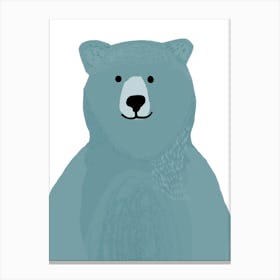 Blue Bear Canvas Print