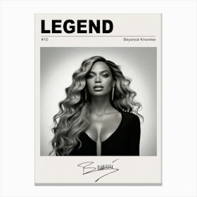 Beyonce Knowles Canvas Print