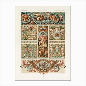 17th Century Pattern, Albert Racine 1 Canvas Print