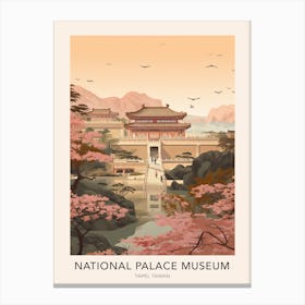 National Palace Museum Taipei Taiwan Travel Poster Canvas Print