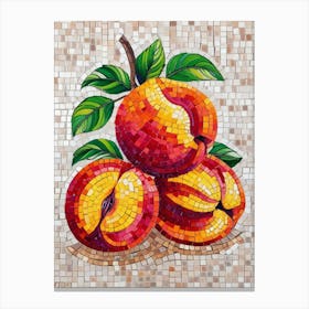 Peach Mosaic 1 Canvas Print